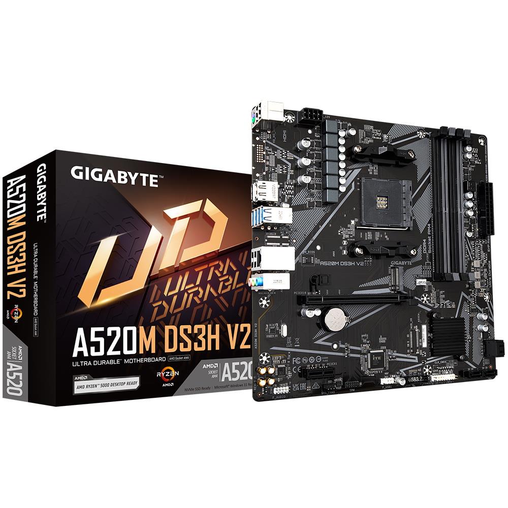 GIGABYTE A520M DS3H V2 Micro-ATX